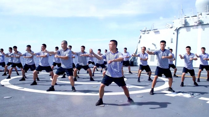 太极拳走进南部战区，万里海域掀起“国风热潮”
